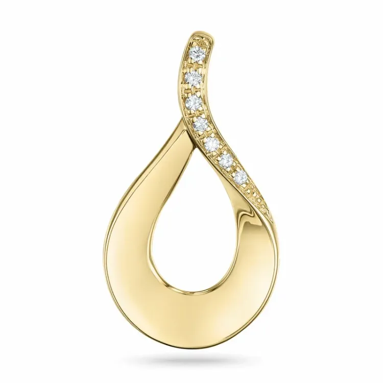 briljantti riipus 14 karaatti kultaa 0,04 ct