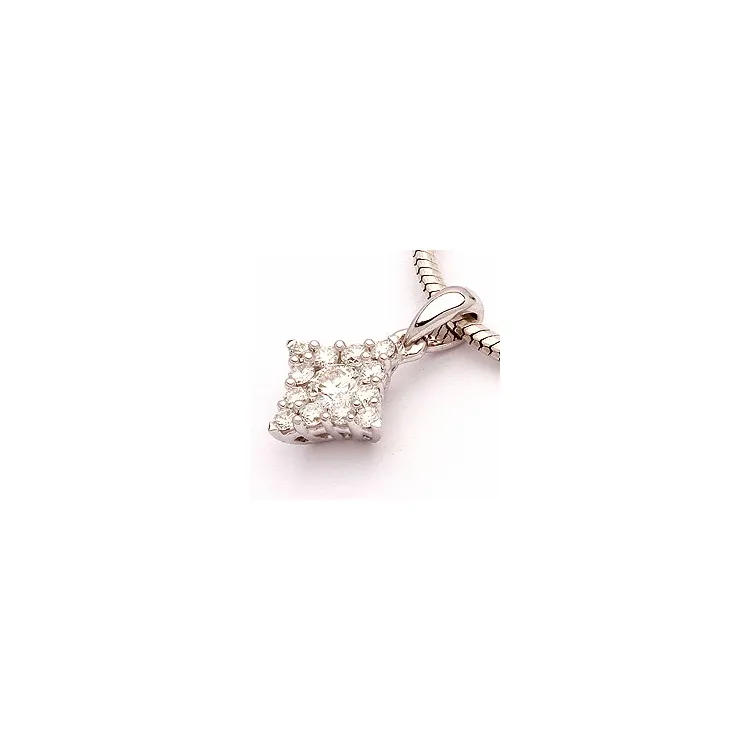 timantti riipus 14 karaatti valkokultaa 0,33 ct