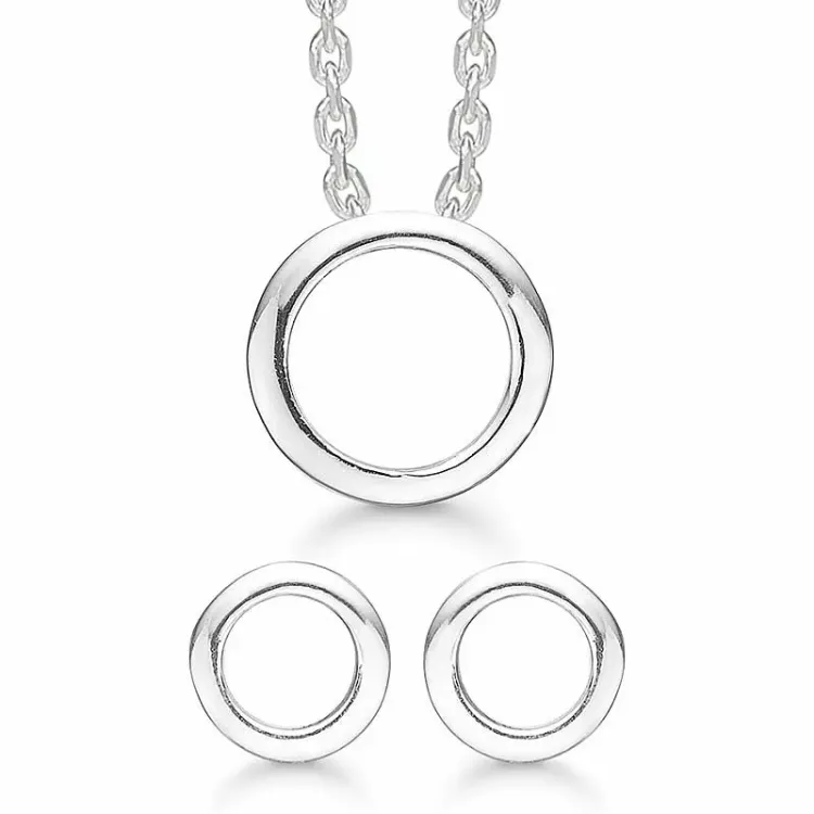 Støvring Design pyöreä korut setti  hopea