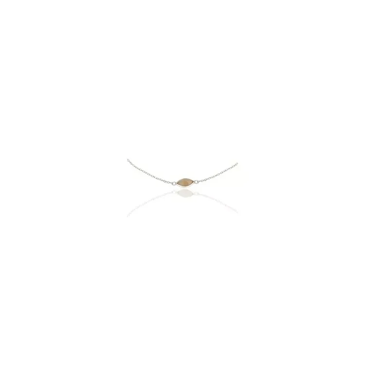 kalsedoni rannekoru hopeaa 19,0 cm x 5,0 mm