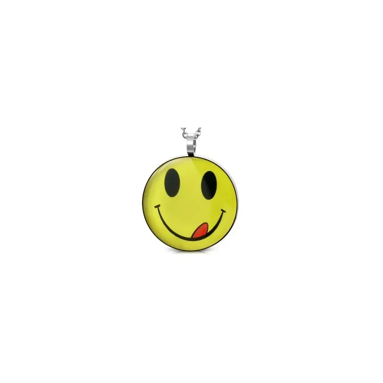 Suuri smiley riipus teräs