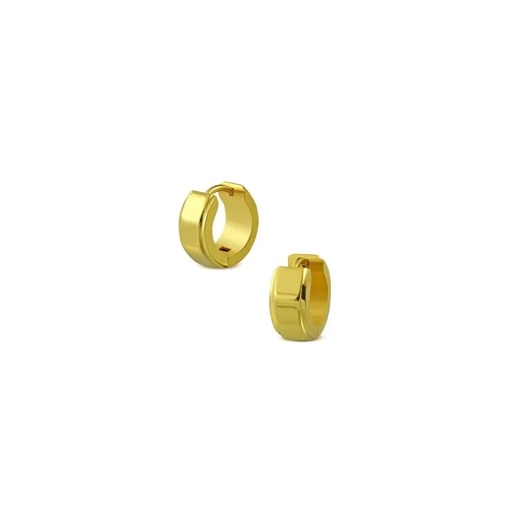 13 mm creole korvakorut  kullattu teräs