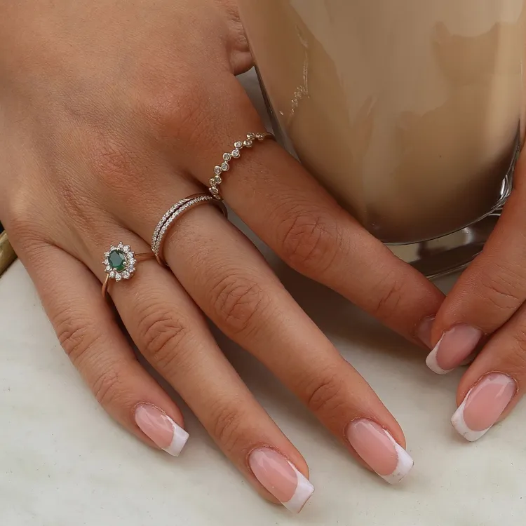 timantti sormus 9 karaatin kultaa 0,14 ct - Simple Diamonds
