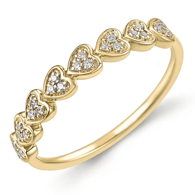 timantti sormus 9 karaatin kultaa 0,10 ct - Simple Diamonds