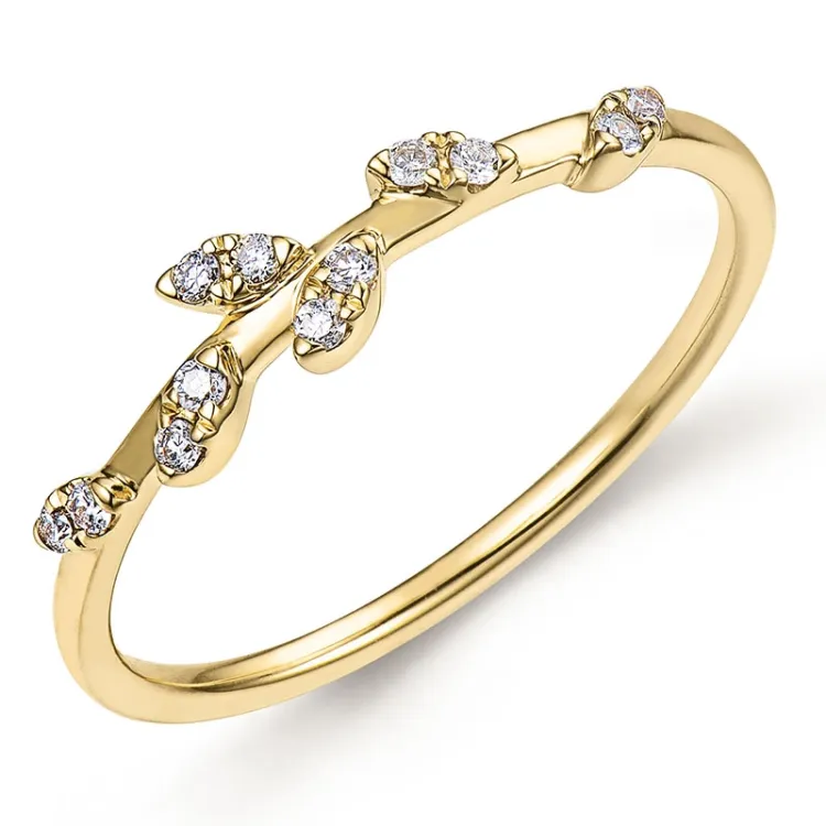 timantti sormus 9 karaatin kultaa 0,10 ct - Simple Diamonds