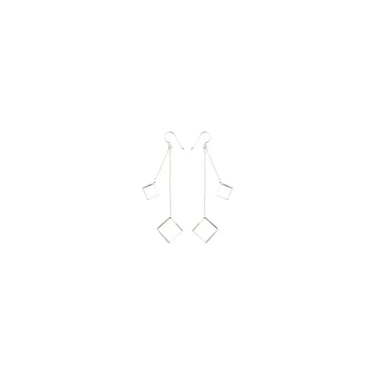Neliskulmainen lehti ear lines hopeaa