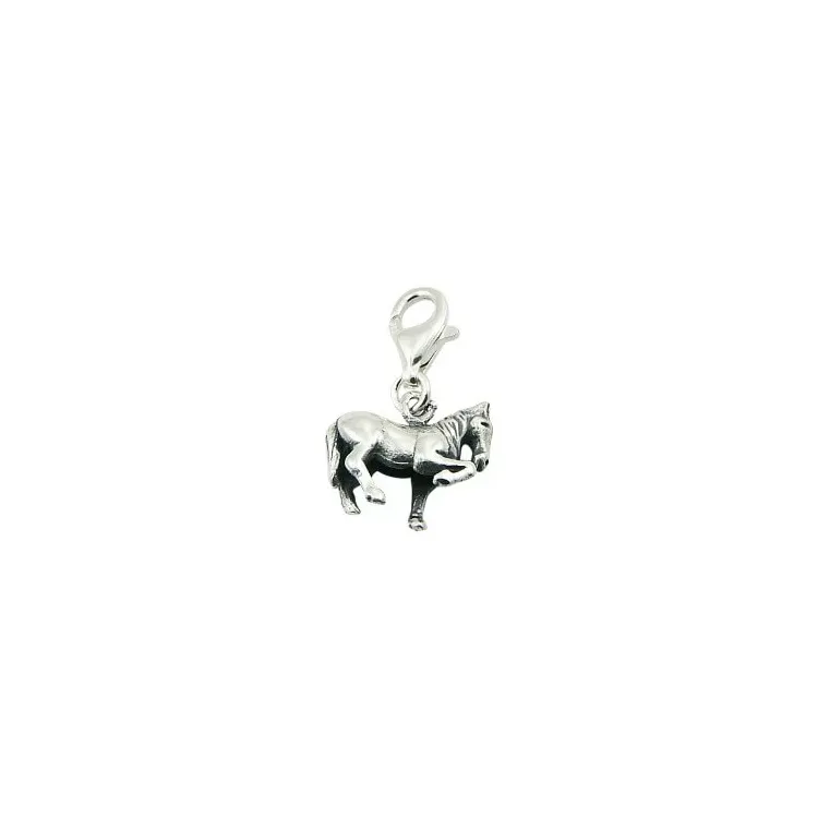Pieni hevonen charm  hopeaa 