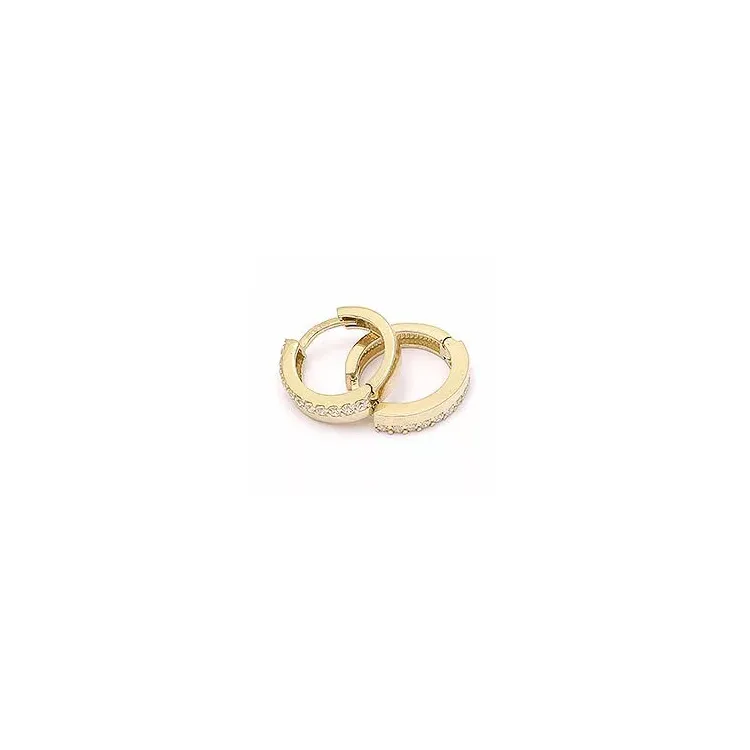 12,5 mm creole korvakorut 14 karaatin kultaa kanssa zirkoni