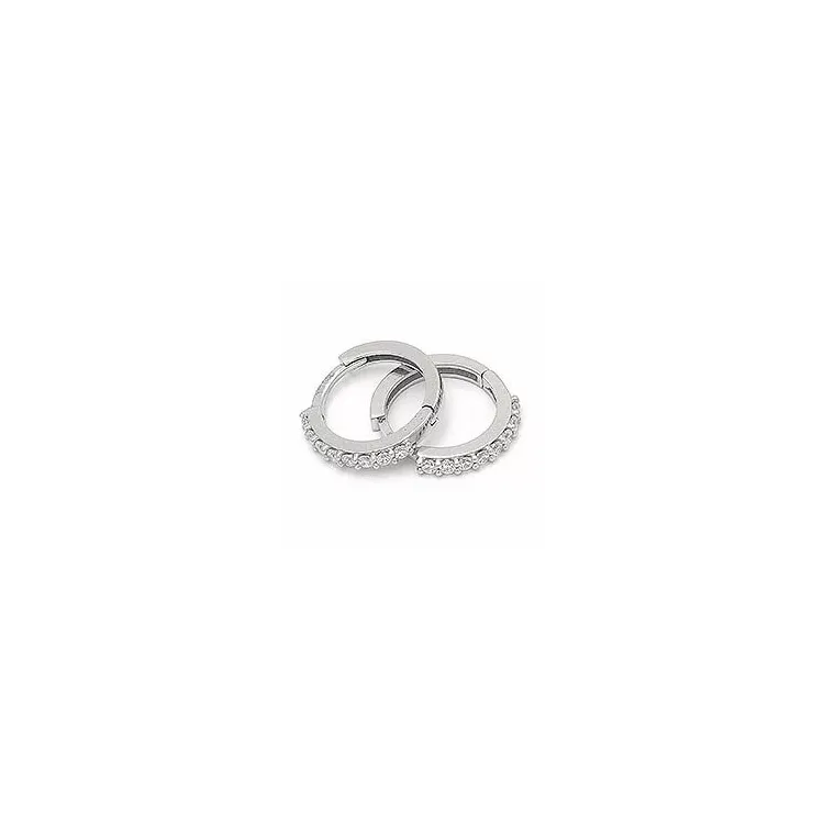 13 mm zirkoni rengas 14 karaatin valkokultaa kanssa zirkonia
