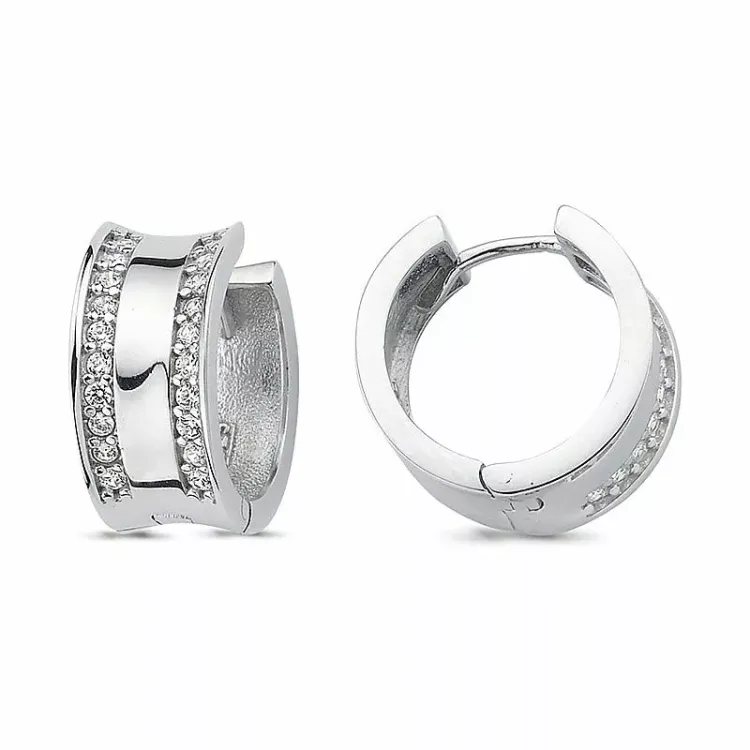 16,5 mm zirkoni rengas hopea