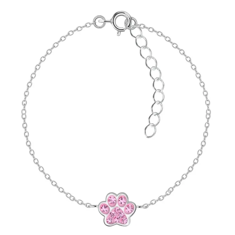 tassu pinkki lasten rannekoru hopeaa - Little Ones