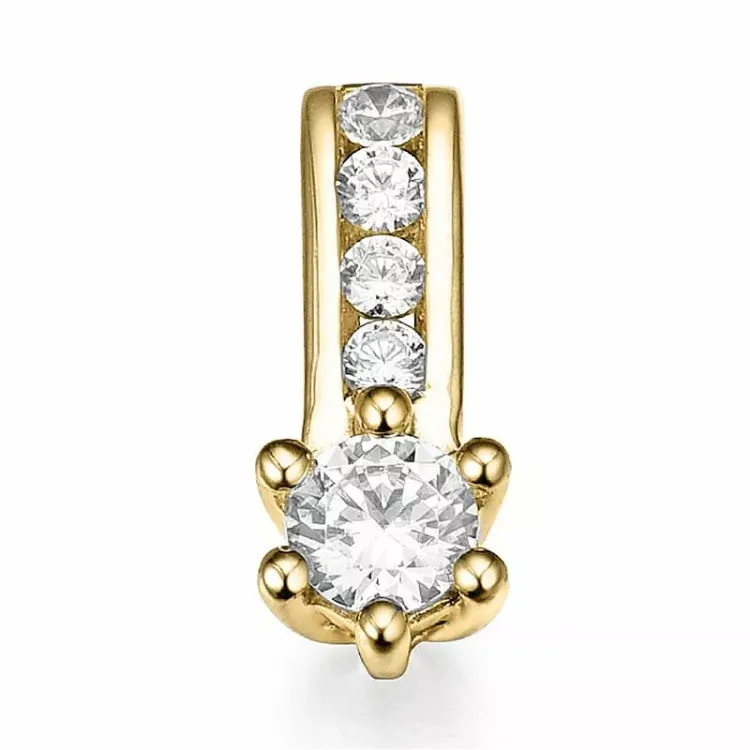 timantti riipus 14 karaatti kultaa 0,14 ct 0,064 ct