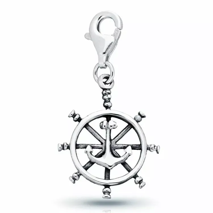 peräsin charms riipus hopeaa