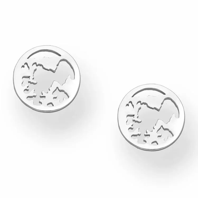 11 mm world nappikorvakorut hopea
