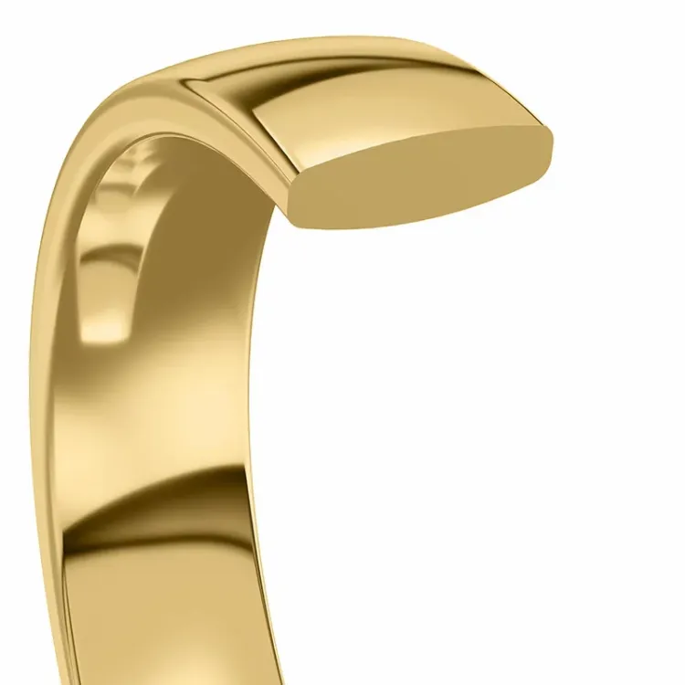 6 ja 4 mm vihkisormusta 14 karaatin kultaa 0,03 ct - setit