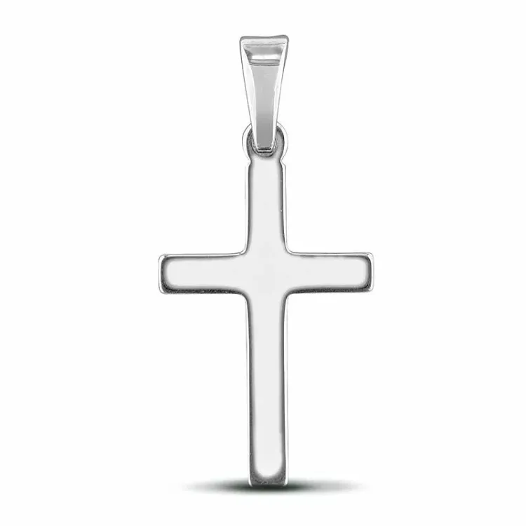 12 x 18 mm risti riipus  hopeaa - Amoré