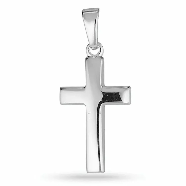 11 x 24,5 mm risti riipus rodinoitua hopeaa - Amoré