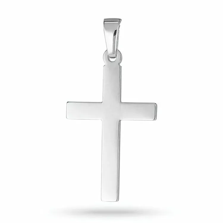 12 x 18 mm risti riipus  rodinoitua hopeaa - Amoré