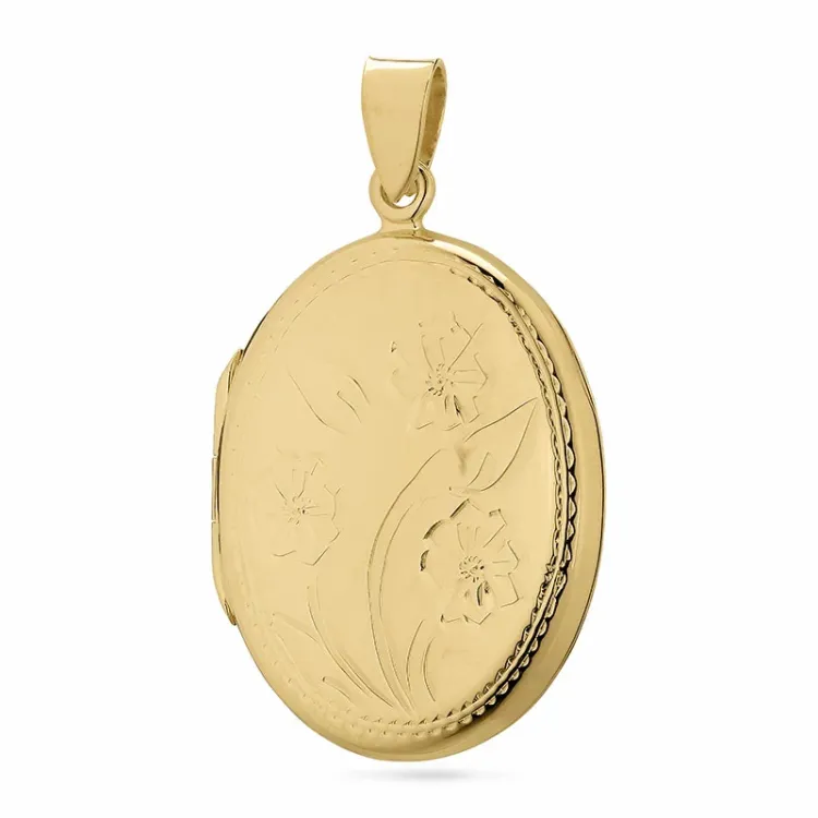 21 x 28 mm medaljonki  kullattua hopeaa
