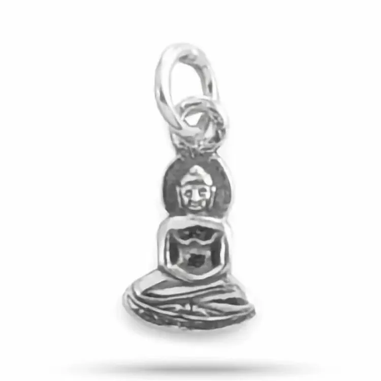 Buddha riipus hopeaa