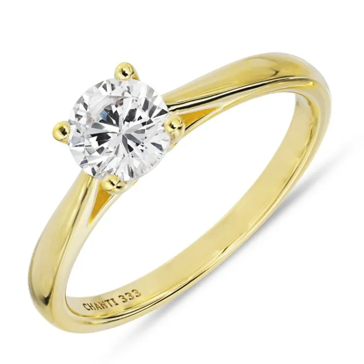 zirkoni sormus 8 karaatin kultaa - Gold Collection