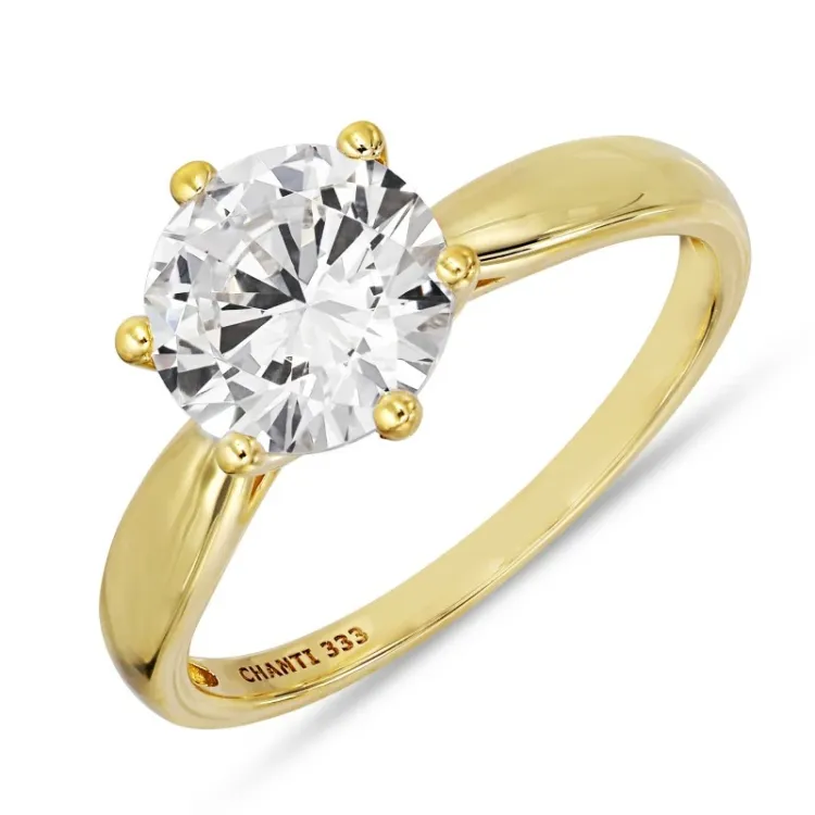 zirkoni sormus 8 karaatin kultaa - Gold Collection