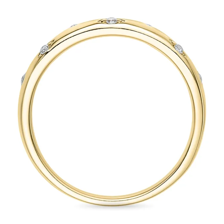 abstrakti timanttisormus 9 karaatin kultaa 0,09 ct