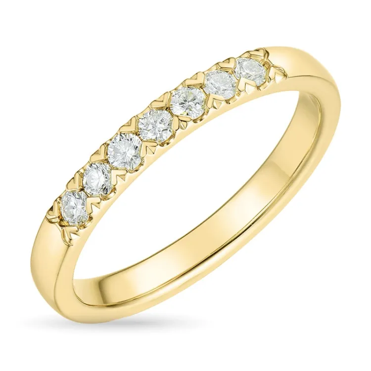 timantti alianssisormus 14 karaatin kultaa 0,24 ct