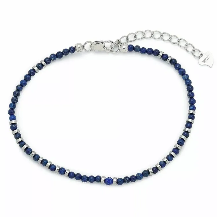 rannekoru  lapis ja hematite - Loom Stones