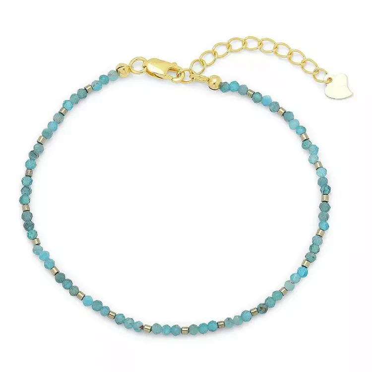 kivi rannekoru  apatiitti ja hematite - Loom Stones