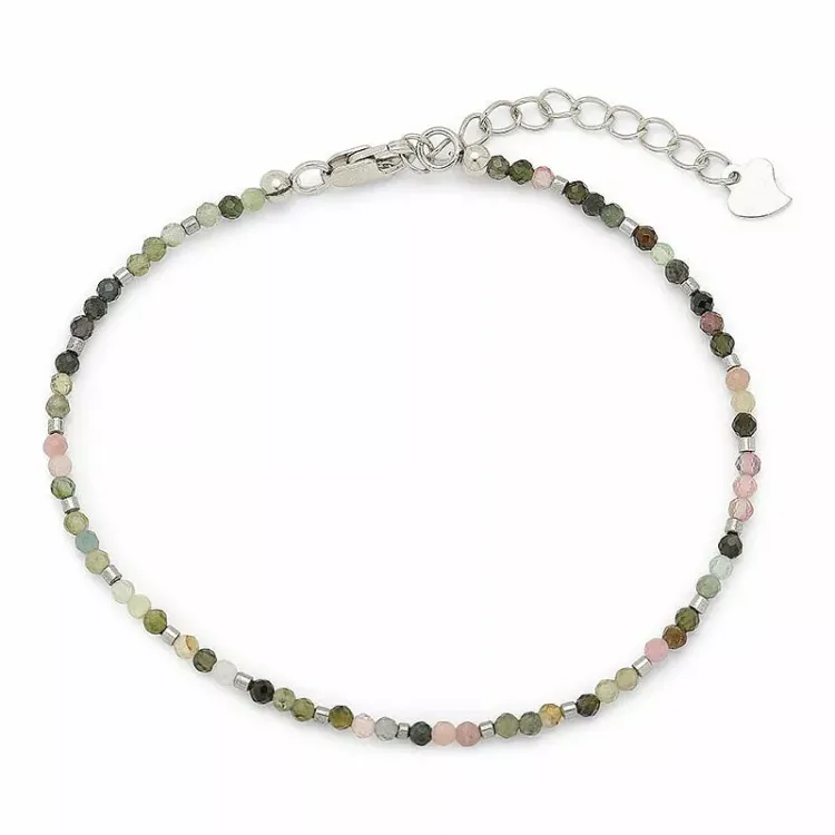 kivi rannekoru  turmaliini ja hematite - Loom Stones