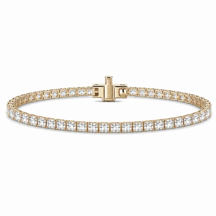tennisrannekoru 3,38 ct 14 karaatin kultaa