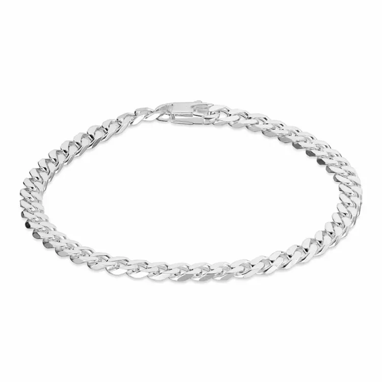 näytepakkaukset panssarirannekoru hopeaa 19cm x 5 mm