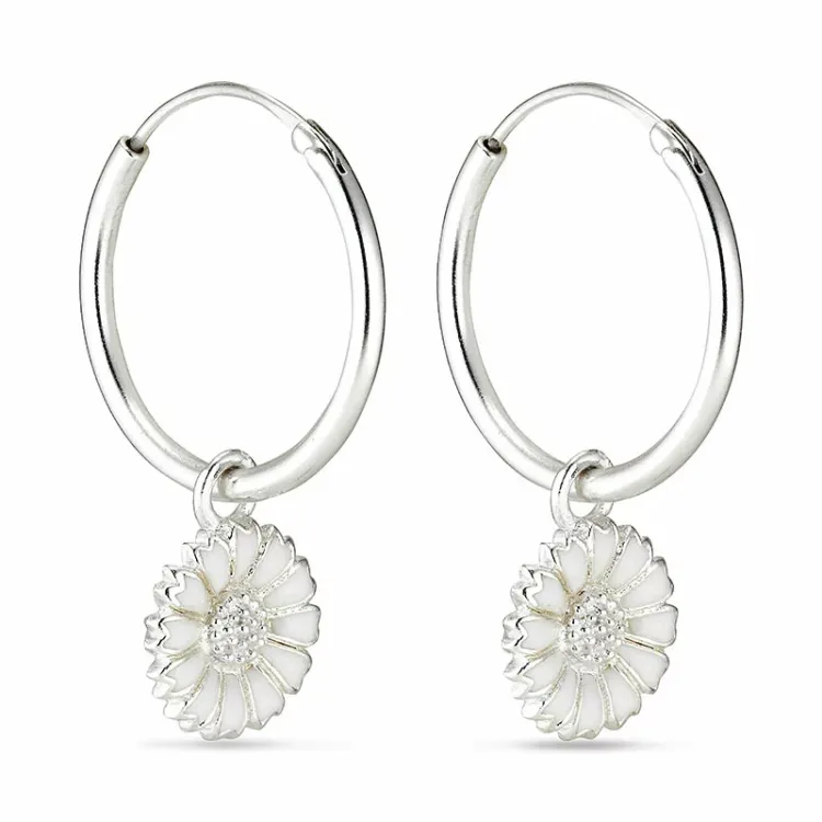 18 mm päivänkakkara rengas  hopea - Marie