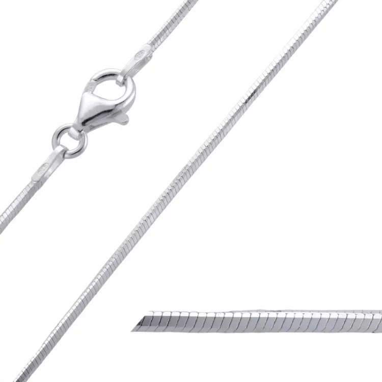 käärmekaulaketju hopeaa 42 cm x 1,2 mm