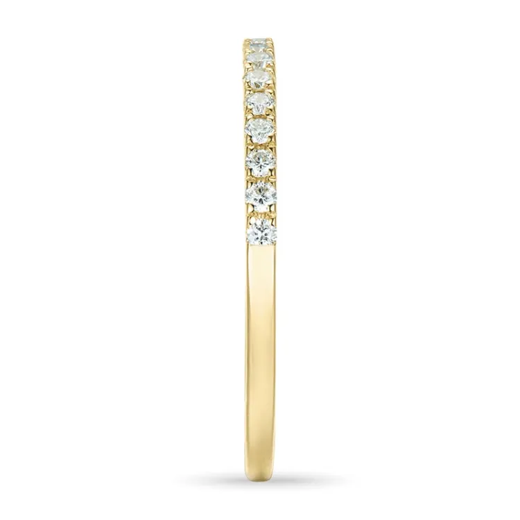 yksinkertainen timantti alianssisormus 14 karaatin kultaa 0,25 ct