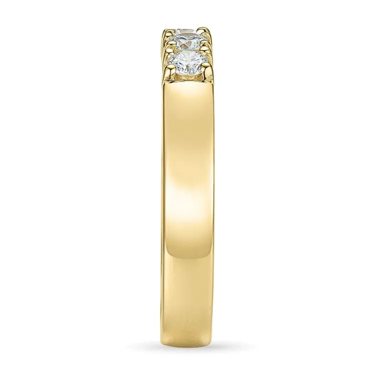 kampanja - alianssisormus 14 karaatin kultaa 5 x 0,07 ct