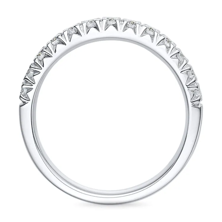 Timantti alianssisormus 14 karaatin valkokultaa 0,50 ct