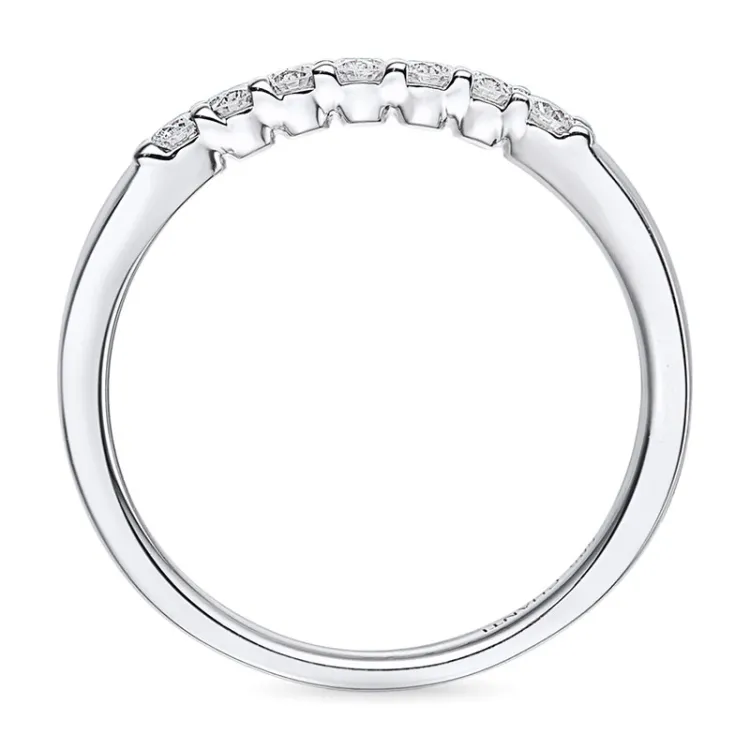 Timantti alianssisormus 14 karaatin valkokultaa 0,26 ct