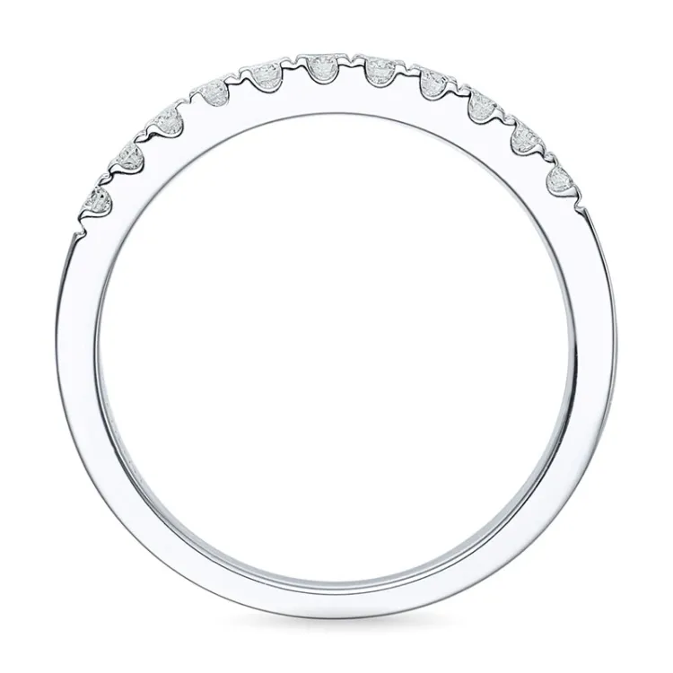 Timantti alianssisormus 14 karaatin valkokultaa 0,26 ct