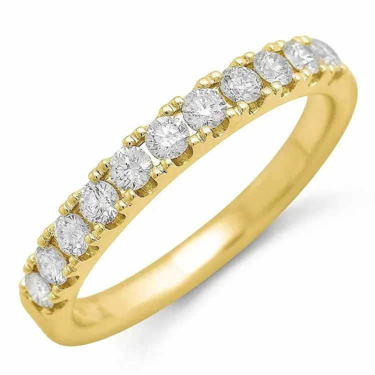 Timantti alianssisormus 14 karaatin kultaa 0,48 ct