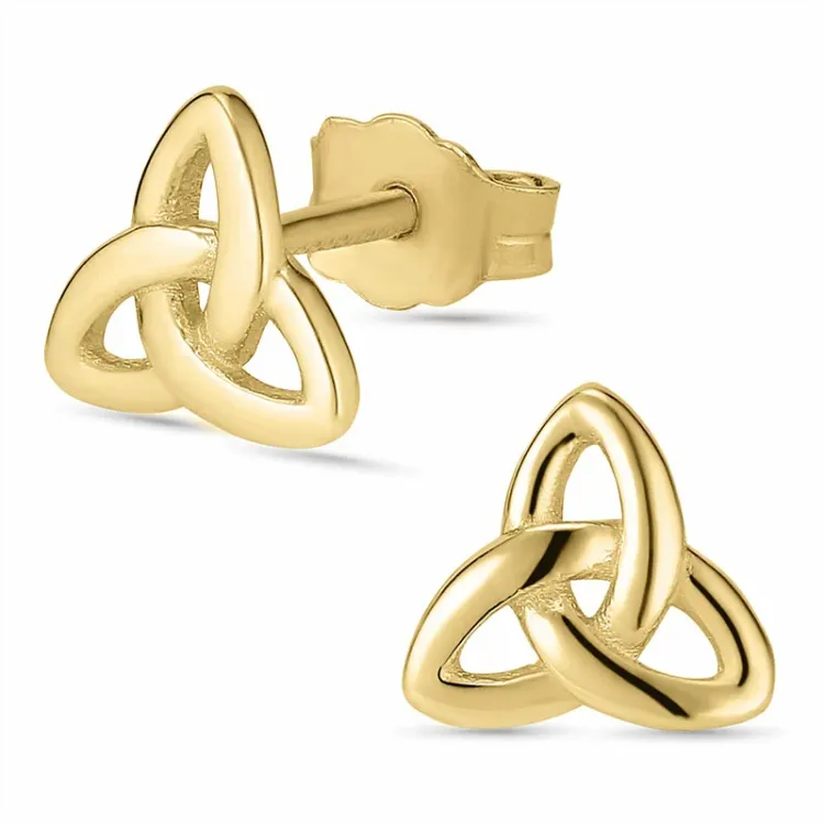 ääretön-merkki nappikorvakorut 8 karaatin kultaa - Gold Collection