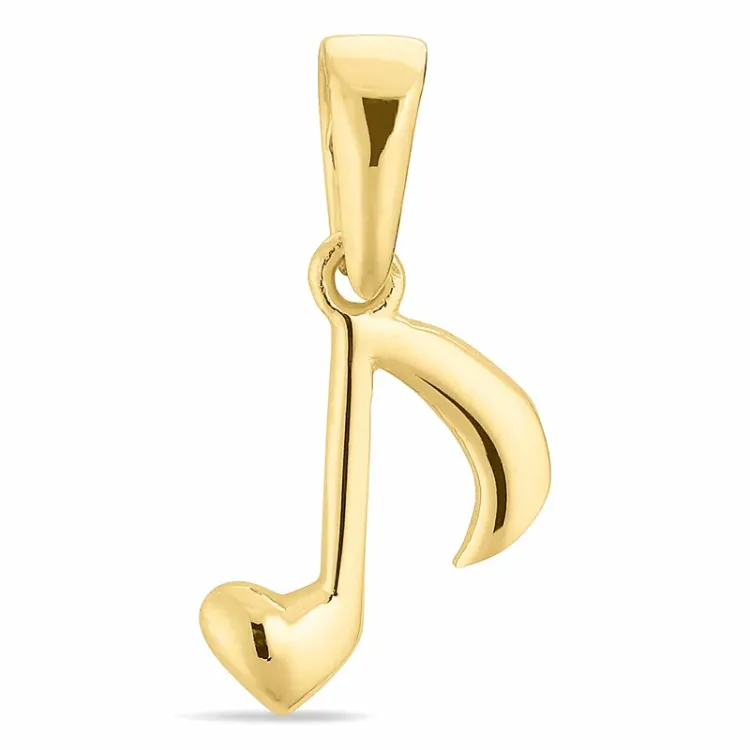 nuotti riipus  8 karaatin kultaa - Gold Collection