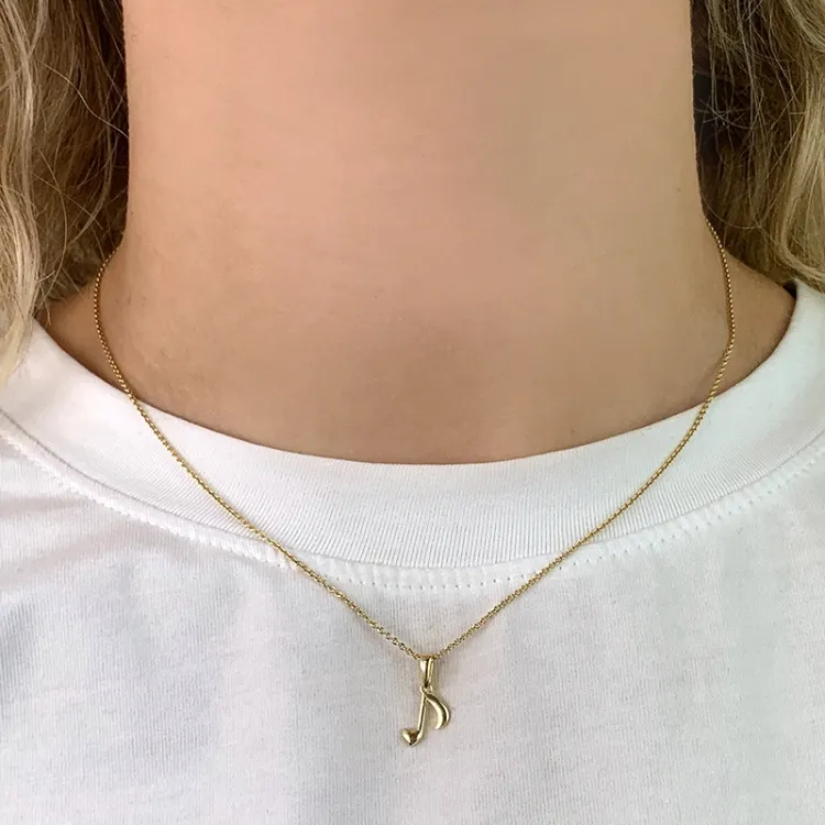 nuotti riipus  8 karaatin kultaa - Gold Collection