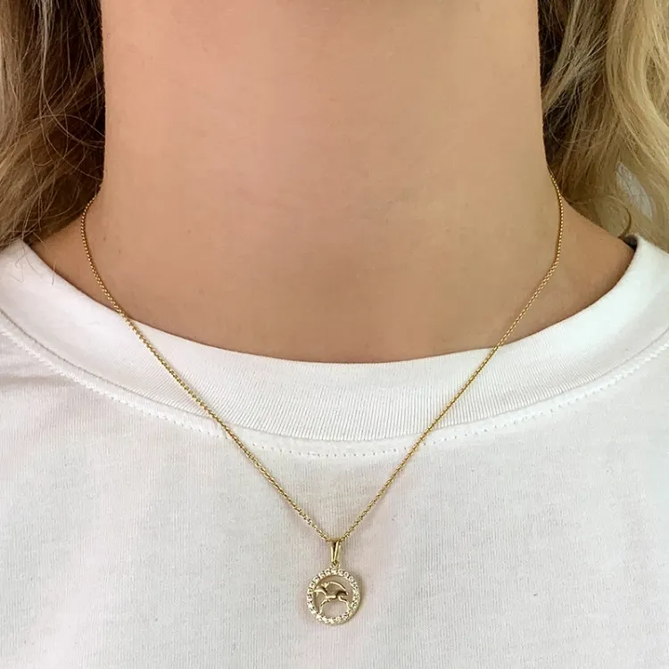 tähtikuvio kauris riipus  8 karaatin kultaa - Gold Collection