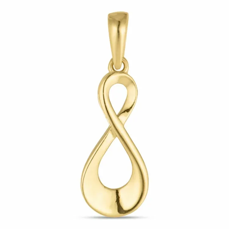 ääretön-merkki riipus  8 karaatin kultaa - Gold Collection