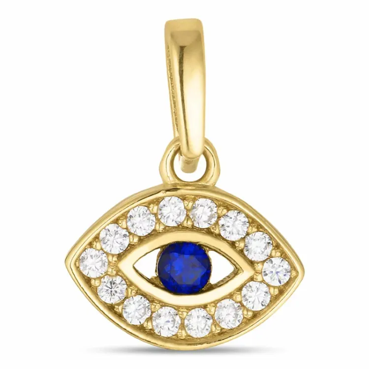 silmät zirkoni riipus  8 karaatin kultaa - Gold Collection