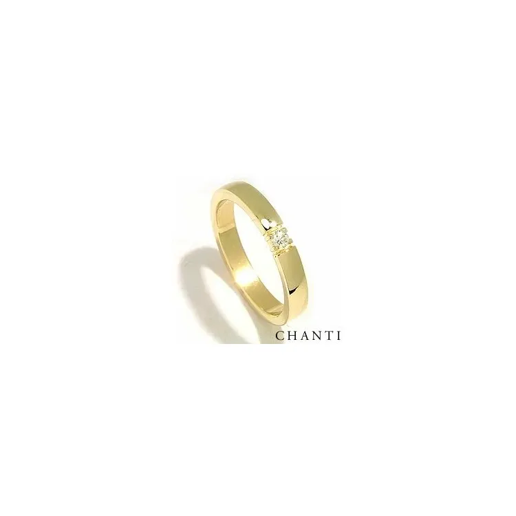 alianssisormus 14 karaatin kultaa 1 x 0,07 ct