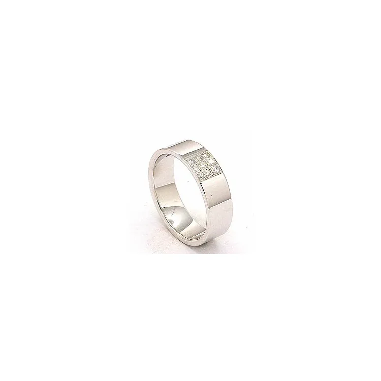 timantti vihkisormus 14 karaatin valkokultaa 0,149 ct