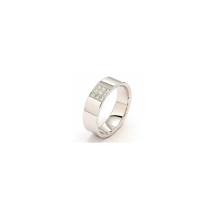timantti vihkisormus 14 karaatin valkokultaa 0,149 ct